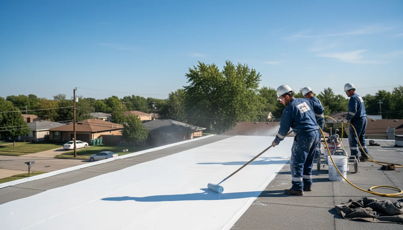 Commercial roof coating in Helenwood, TN near me